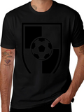 Soccer Shield Black T-Shirt product image 1