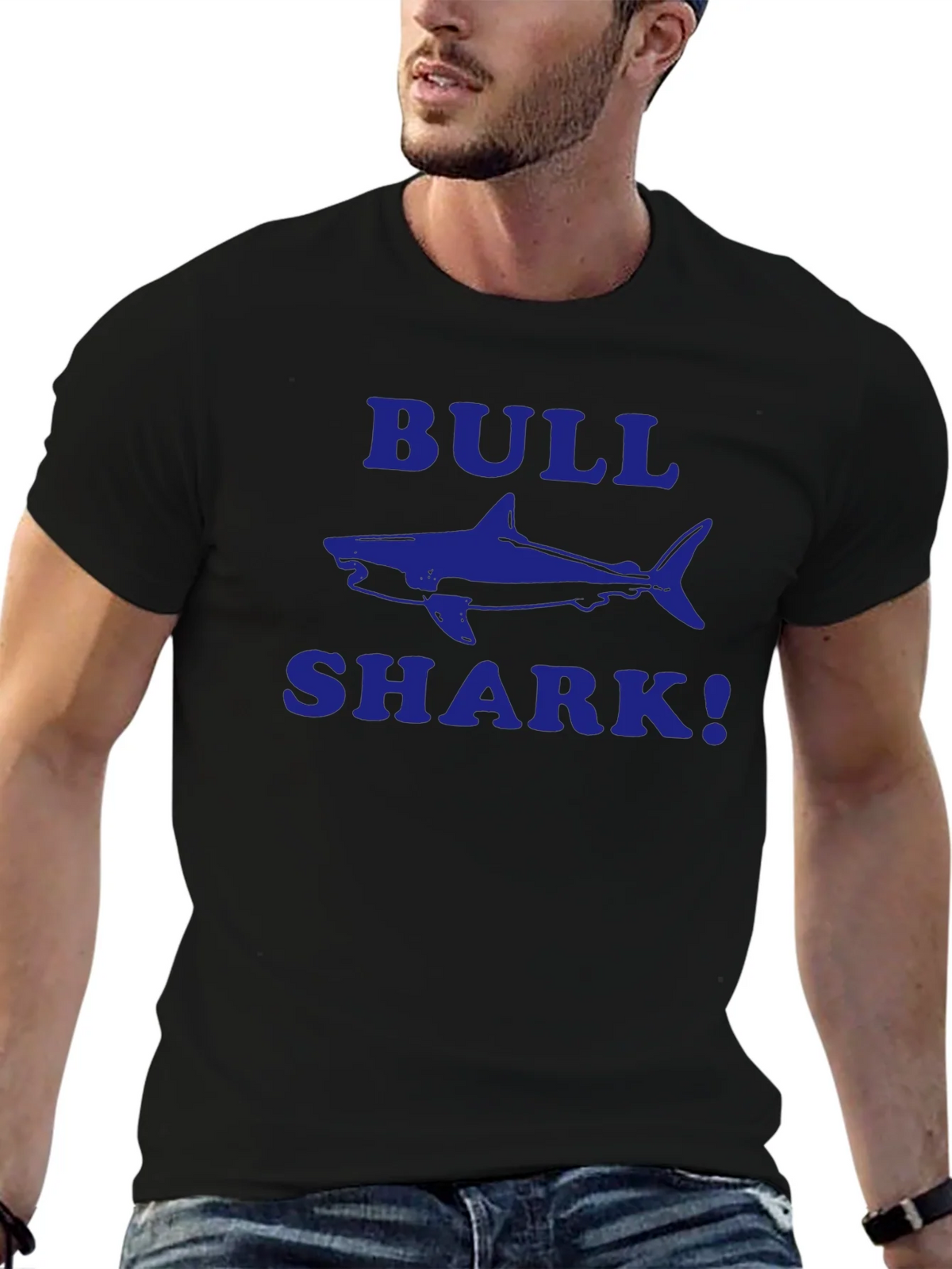 Bull Shark Graphic T-Shirt - Black product image 6