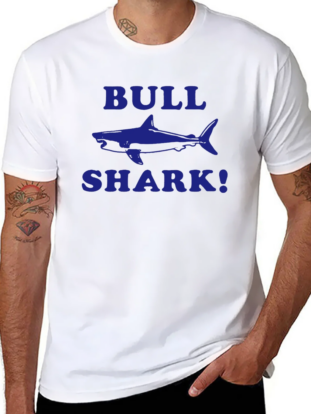 Bull Shark Graphic T-Shirt - Black product image 7