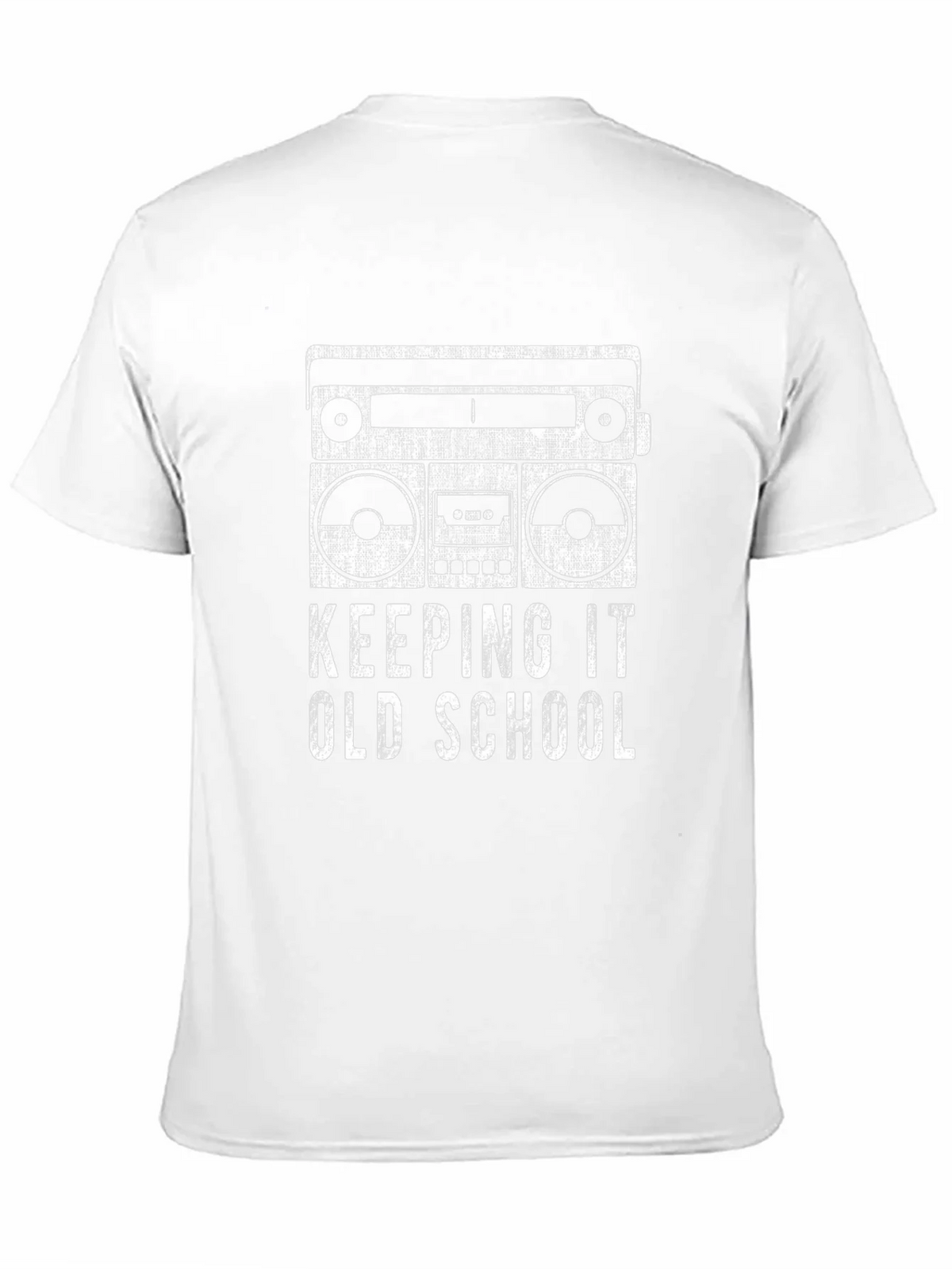 Retro Boombox Keeping It Old School Black T-Shirt product image 10