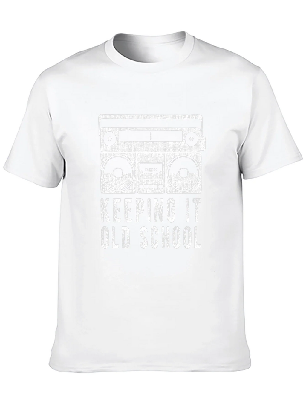 Retro Boombox Keeping It Old School Black T-Shirt product image 9
