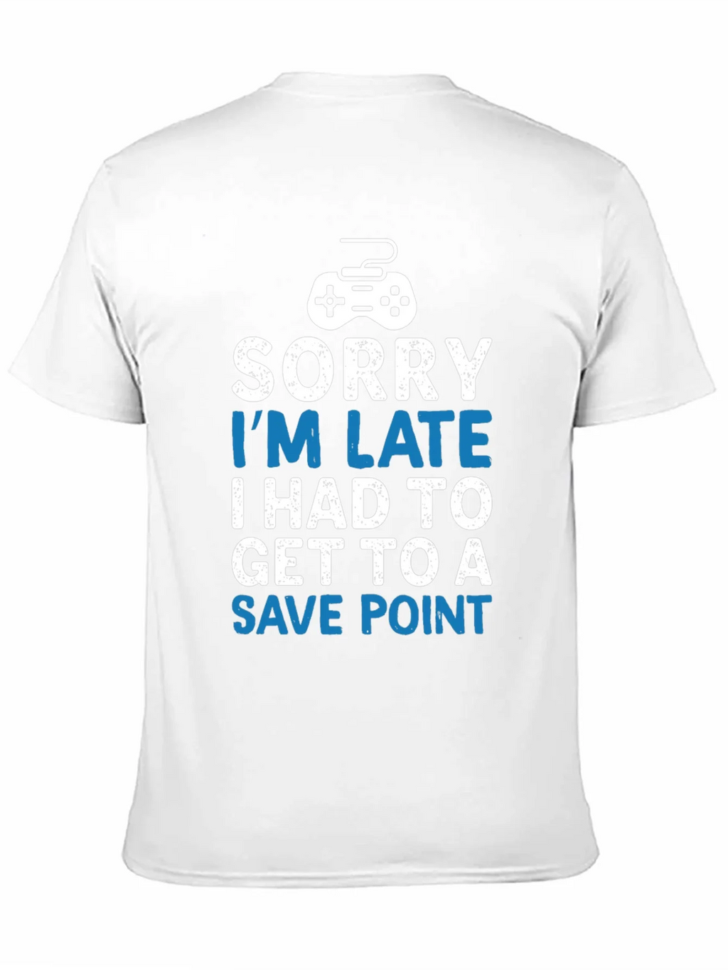 Gamer T-Shirt - Sorry Im Late Save Point - Black product image 10