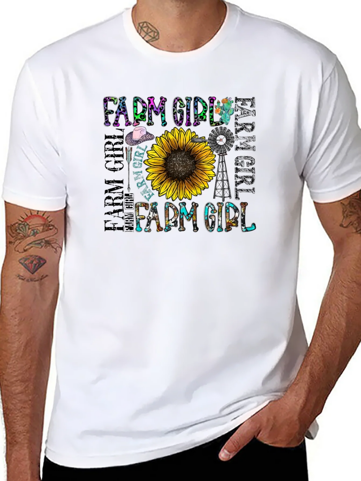 Farm Girl Graphic T-Shirt - Sunflower Country Tee product image 4