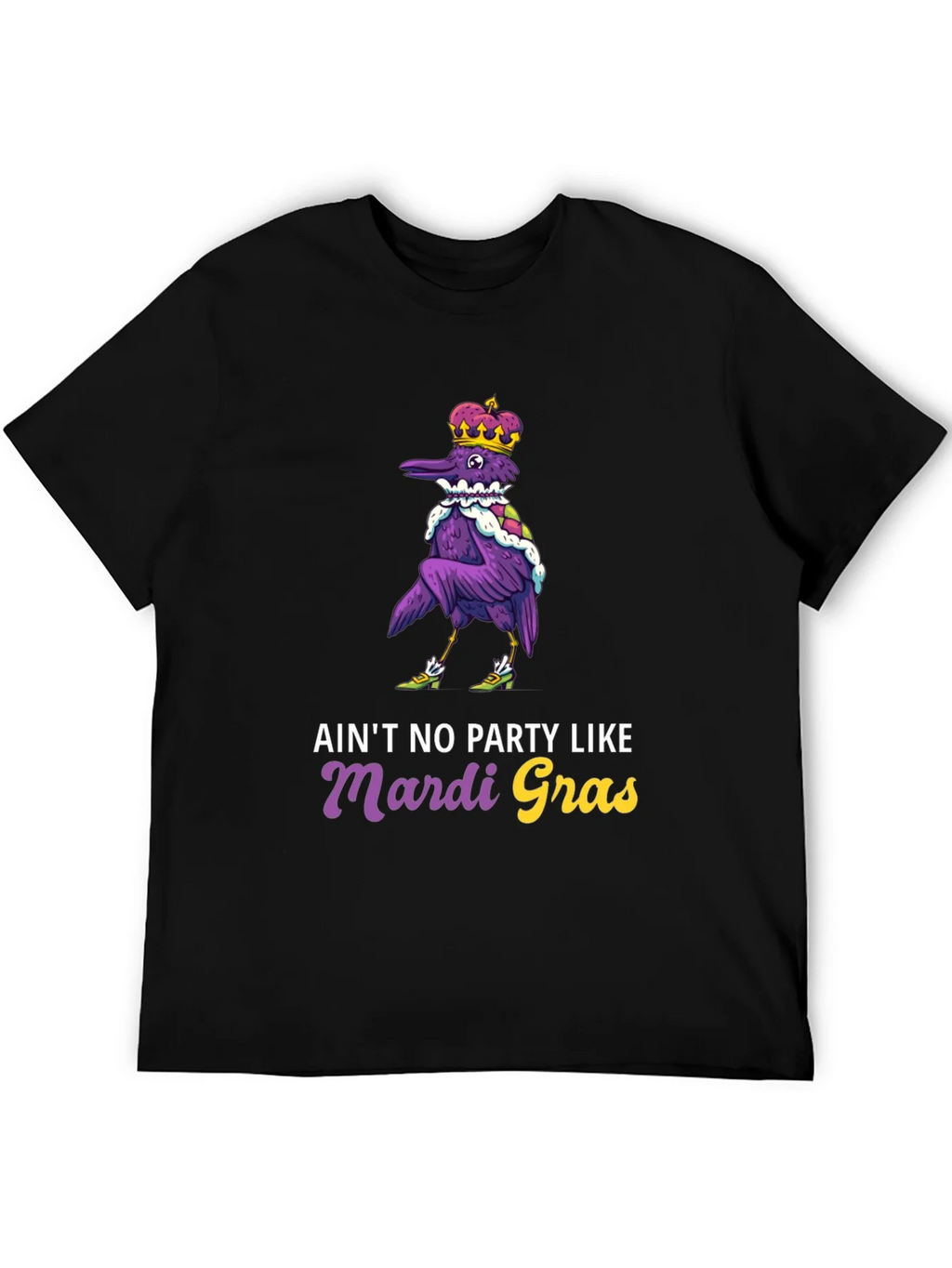 Mardi Gras Party Raven T-Shirt product image 5
