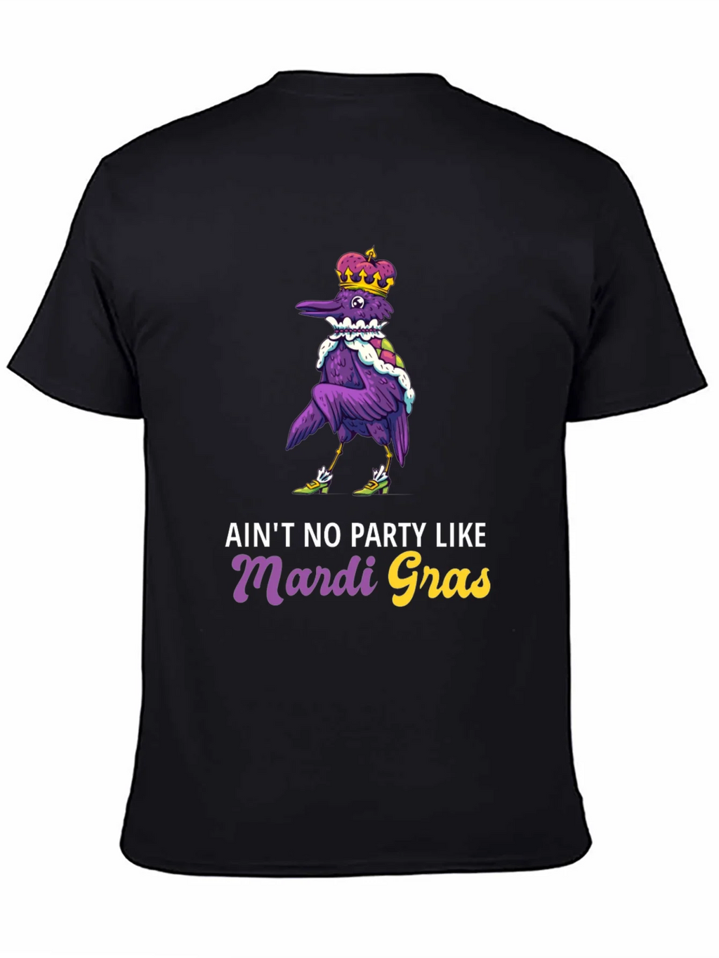 Mardi Gras Party Raven T-Shirt product image 4