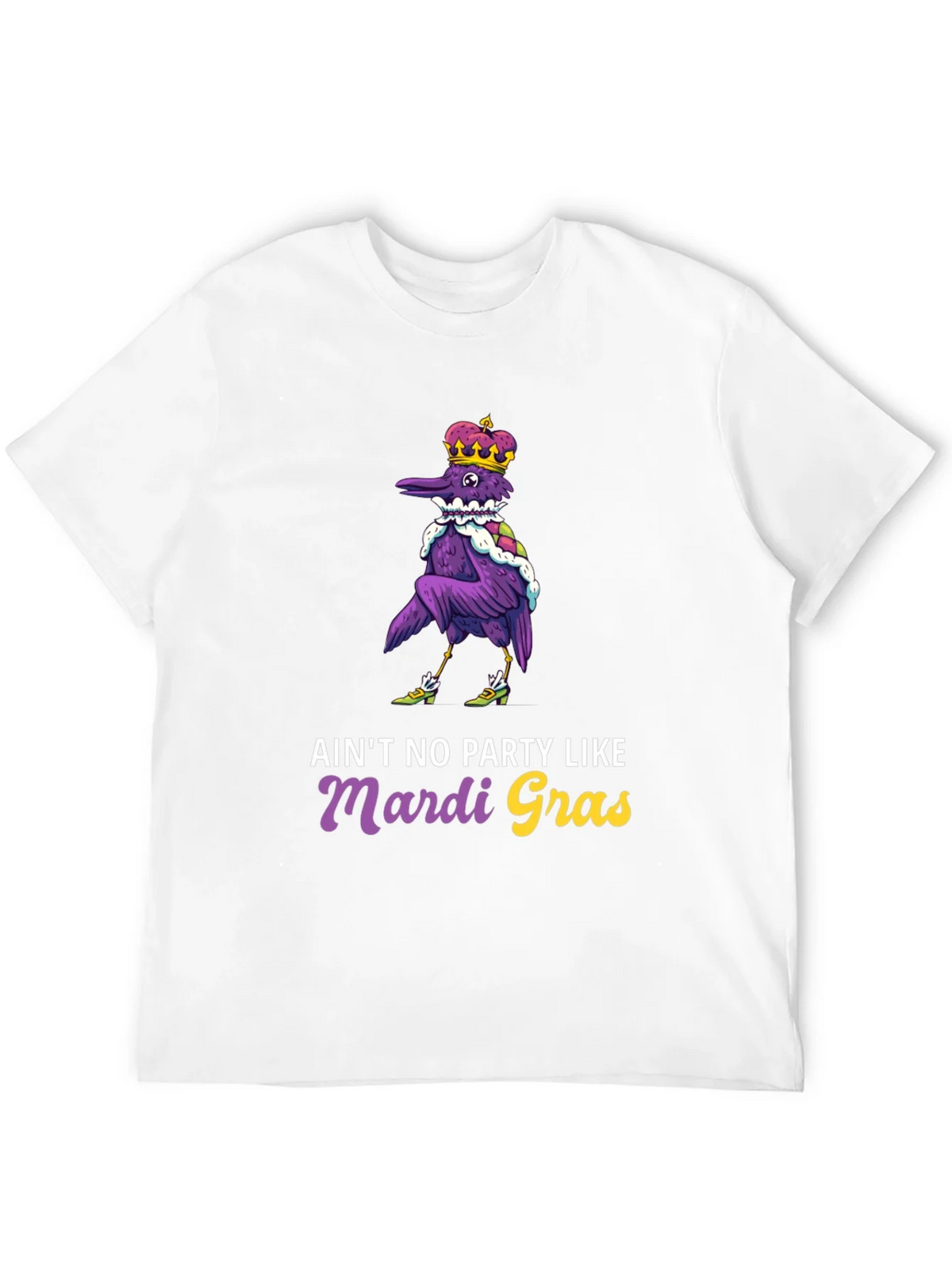 Mardi Gras Party Raven T-Shirt product image 9