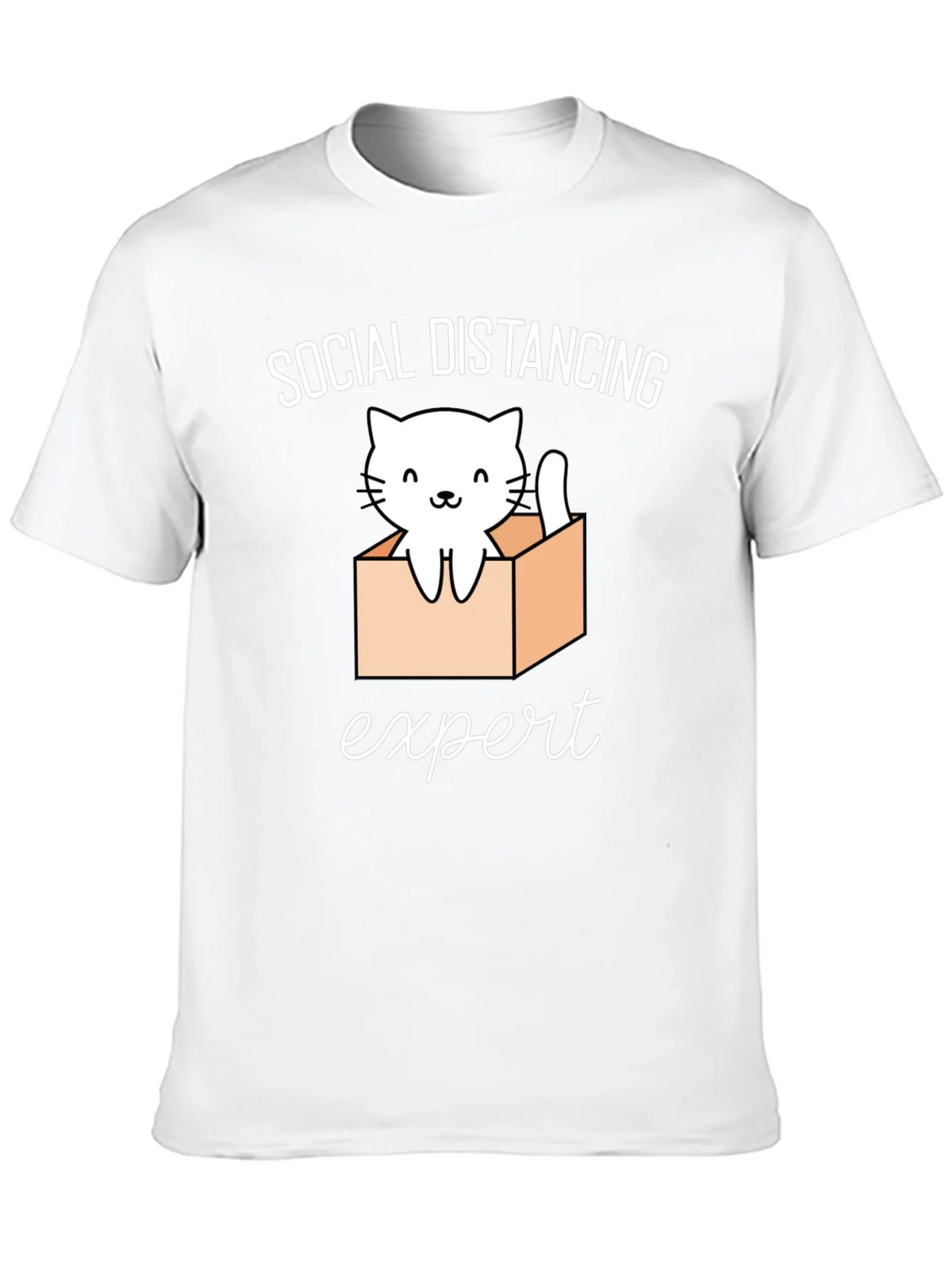 Social Distancing Expert Cat T-Shirt product image 1