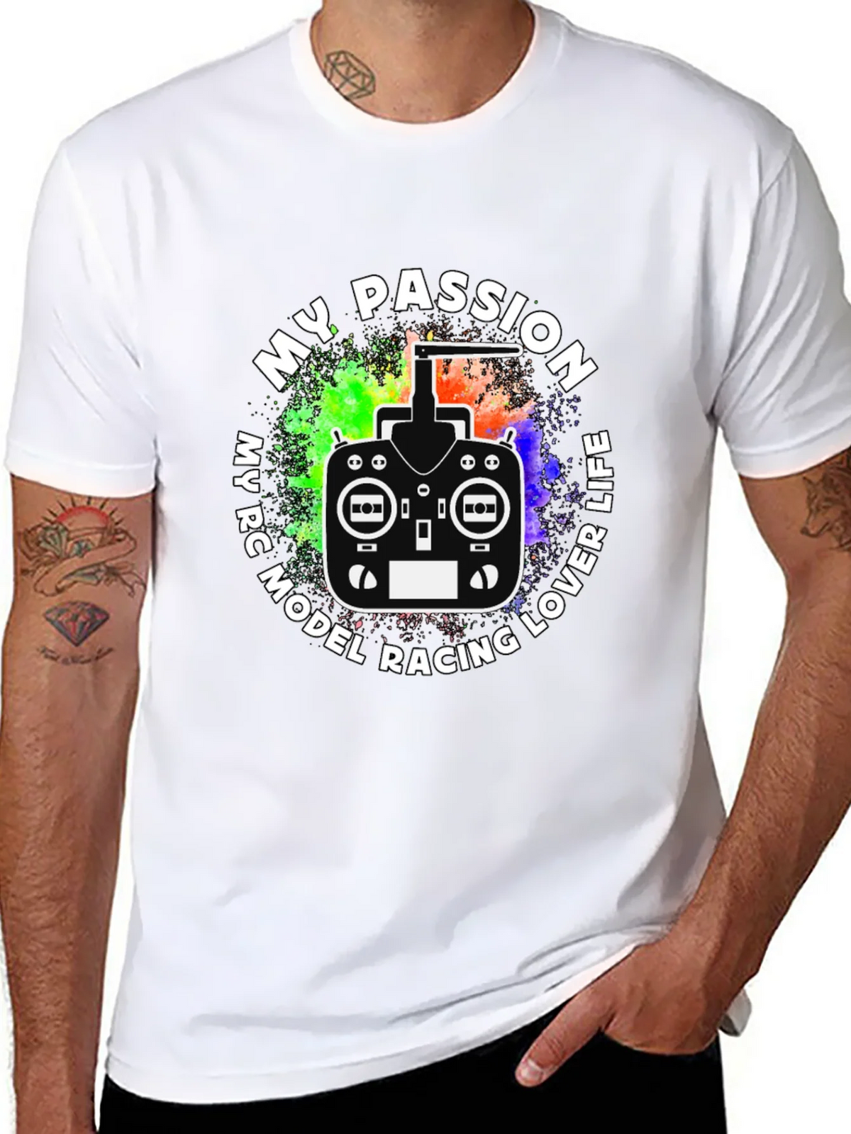 My Passion RC Model Racing Lover Life Black T-Shirt product image 3