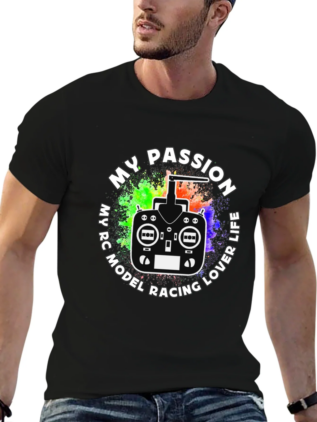My Passion RC Model Racing Lover Life Black T-Shirt product image 2
