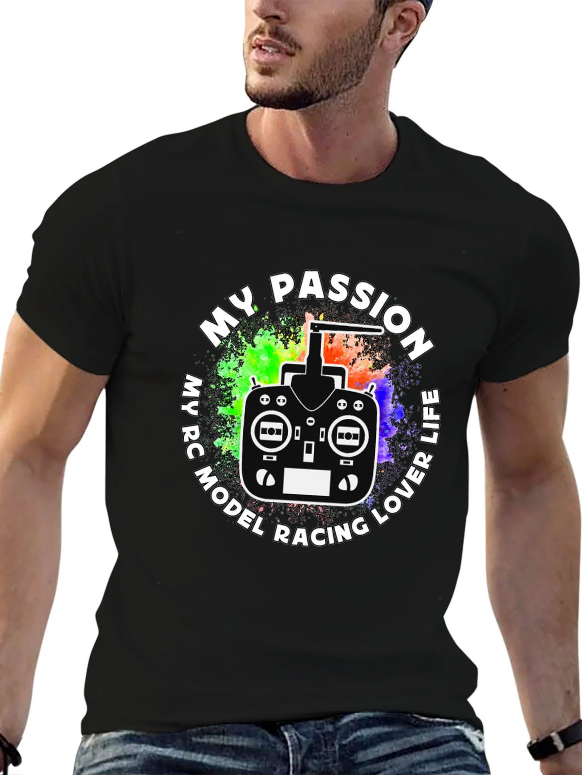 My Passion RC Model Racing Lover Life Black T-Shirt product image 2