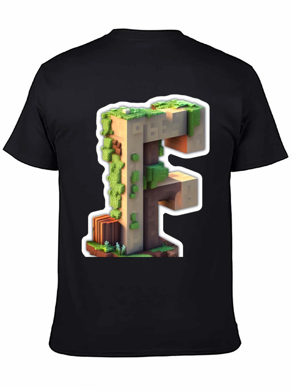 Minecraft F Letter T-Shirt product image 4