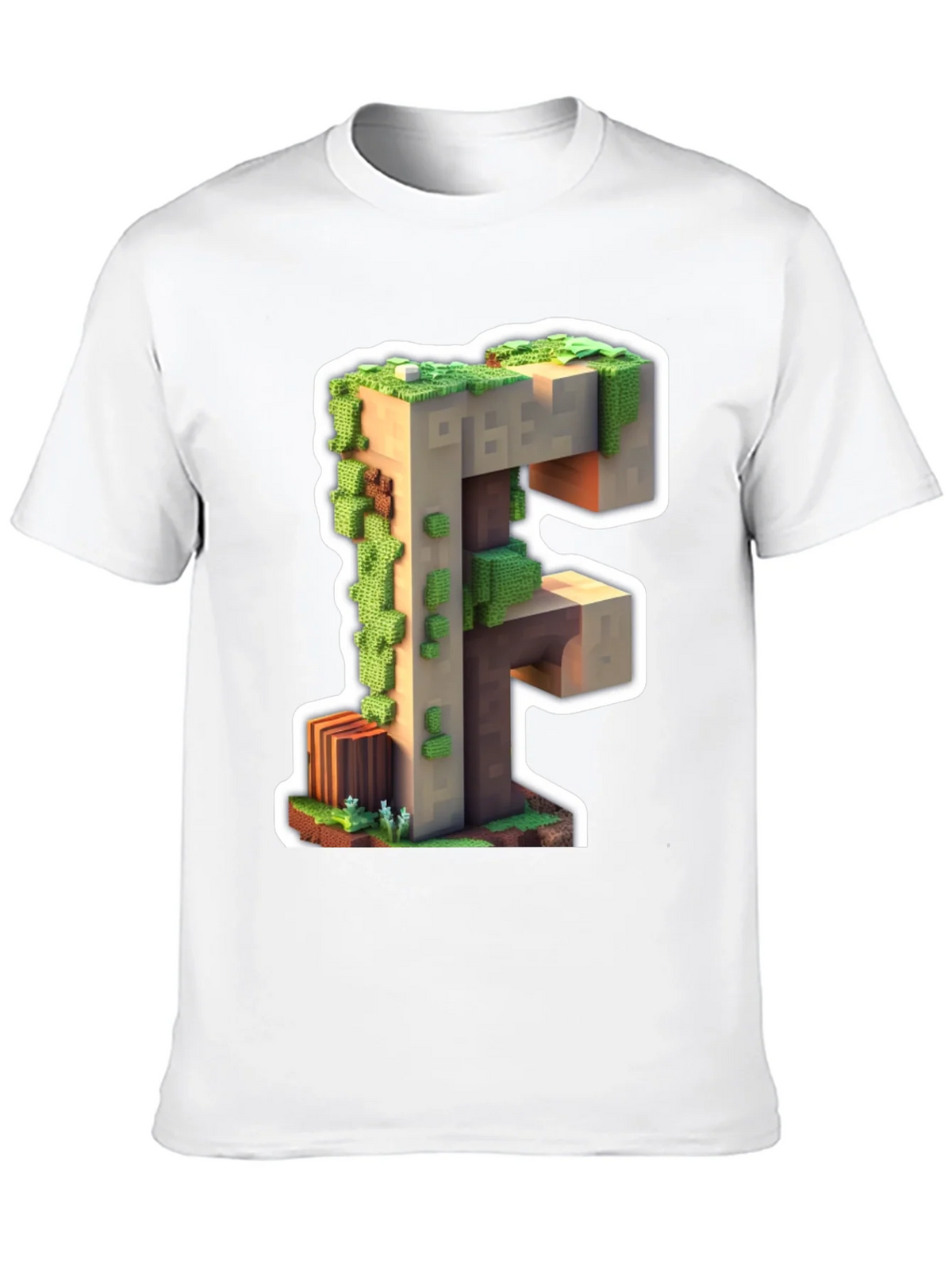 Minecraft F Letter T-Shirt product image 9