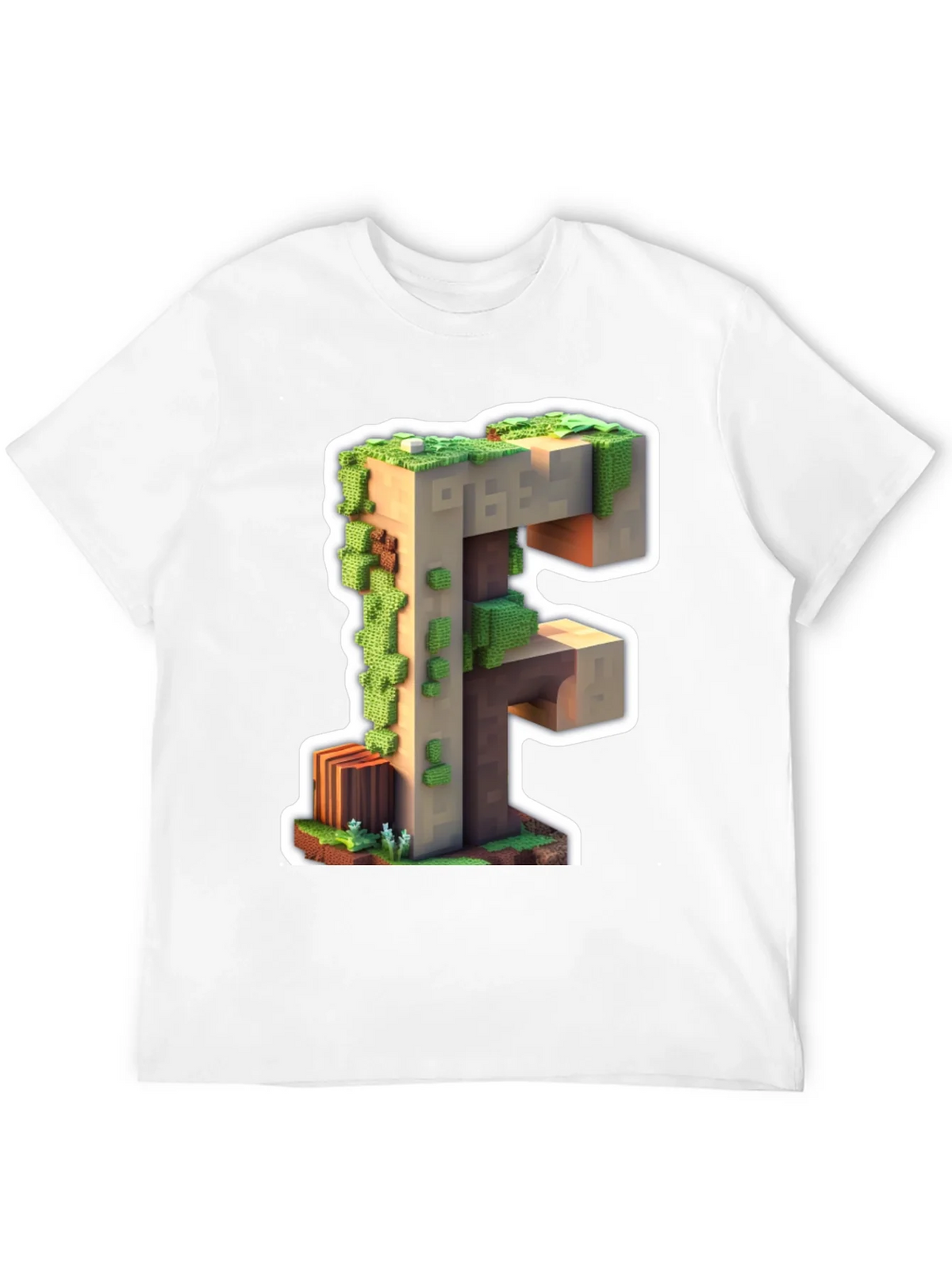 Minecraft F Letter T-Shirt product image 11