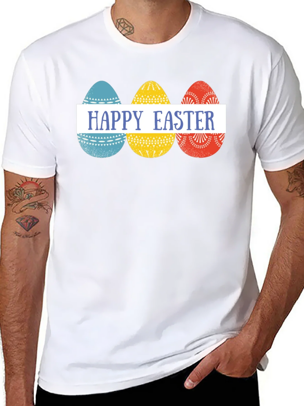 Happy Easter Eggs Graphic Tee - Festive Holiday Apparel product image 6