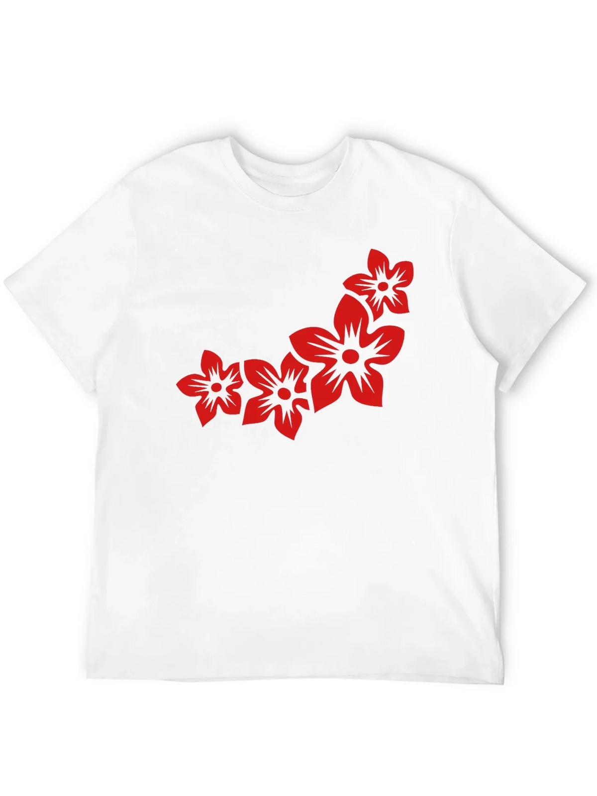 Floral Print Black Casual Tee product image 10
