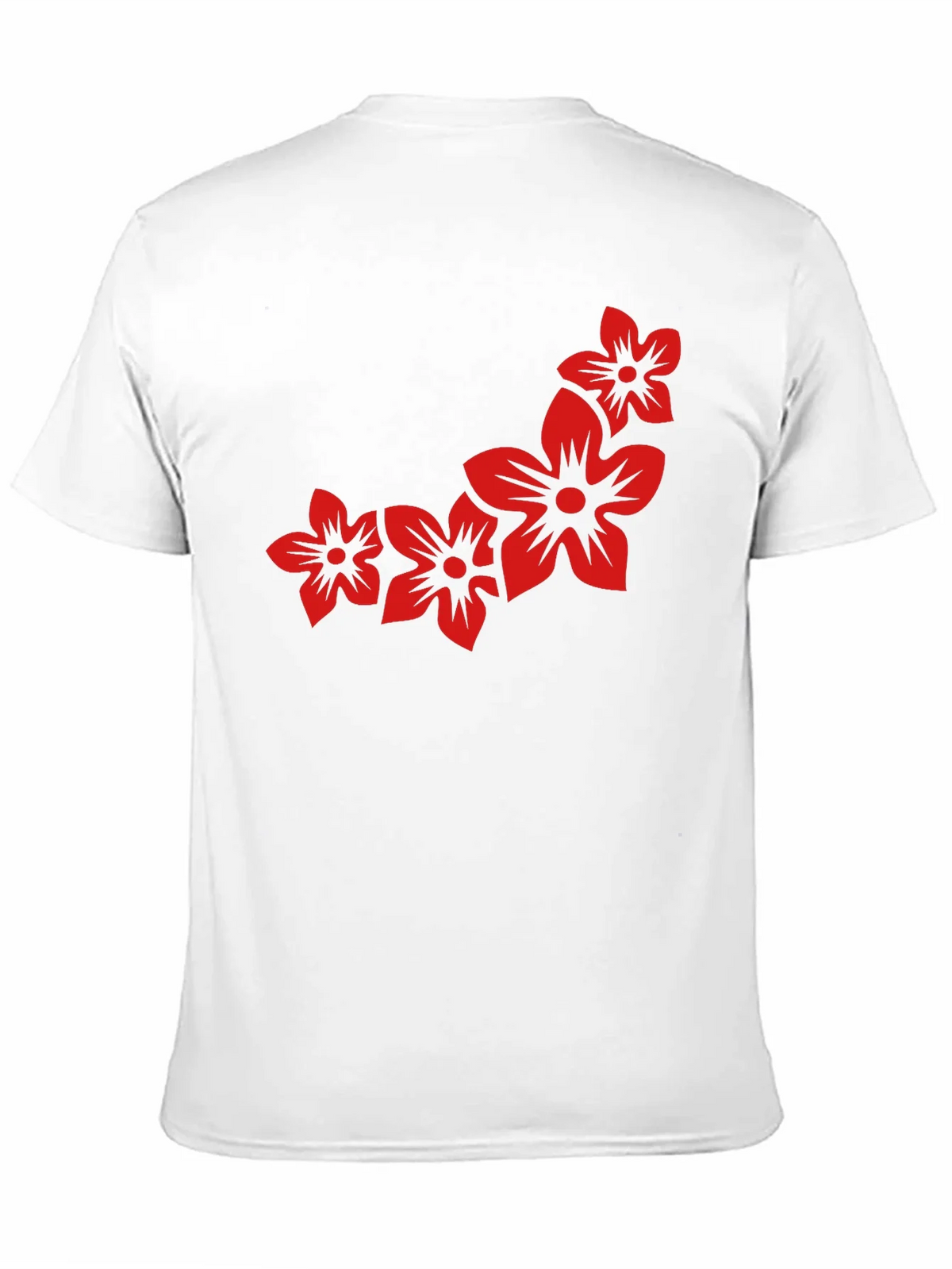 Floral Print Black Casual Tee product image 9
