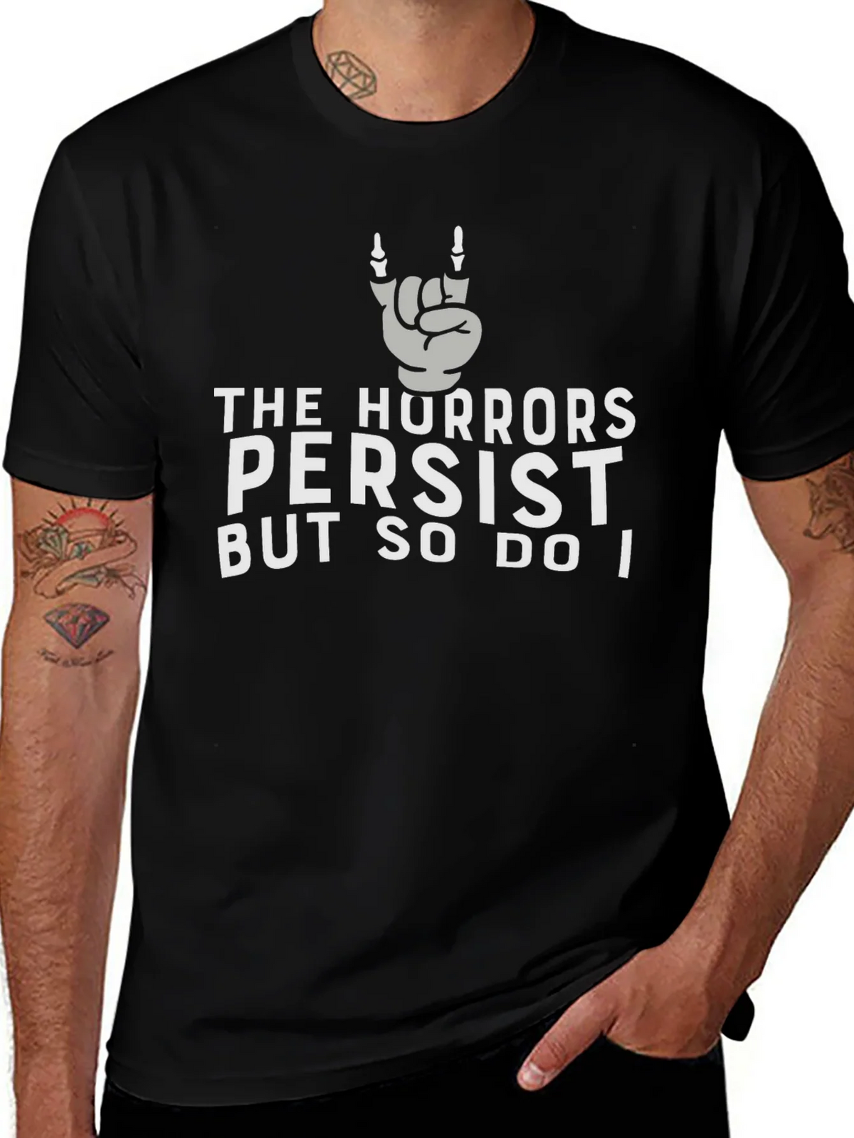The Hurrors Persist Graphic Tee - Rock On Hand product image 1