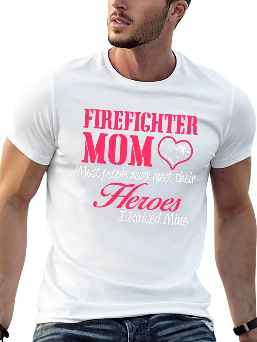 Firefighter Mom T-Shirt - Heroic Mothers Day Tee product image 5