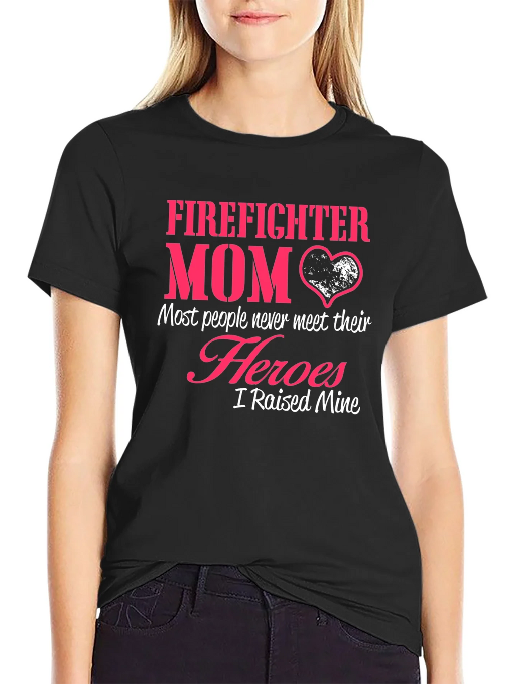 Firefighter Mom T-Shirt - Heroic Mothers Day Tee product image 2