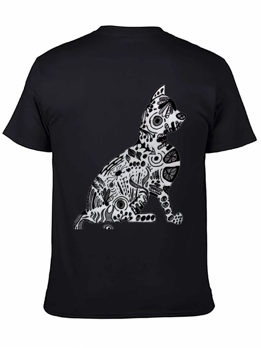 Abstract Cat Graphic Tee - Stylish Comfort product image 4