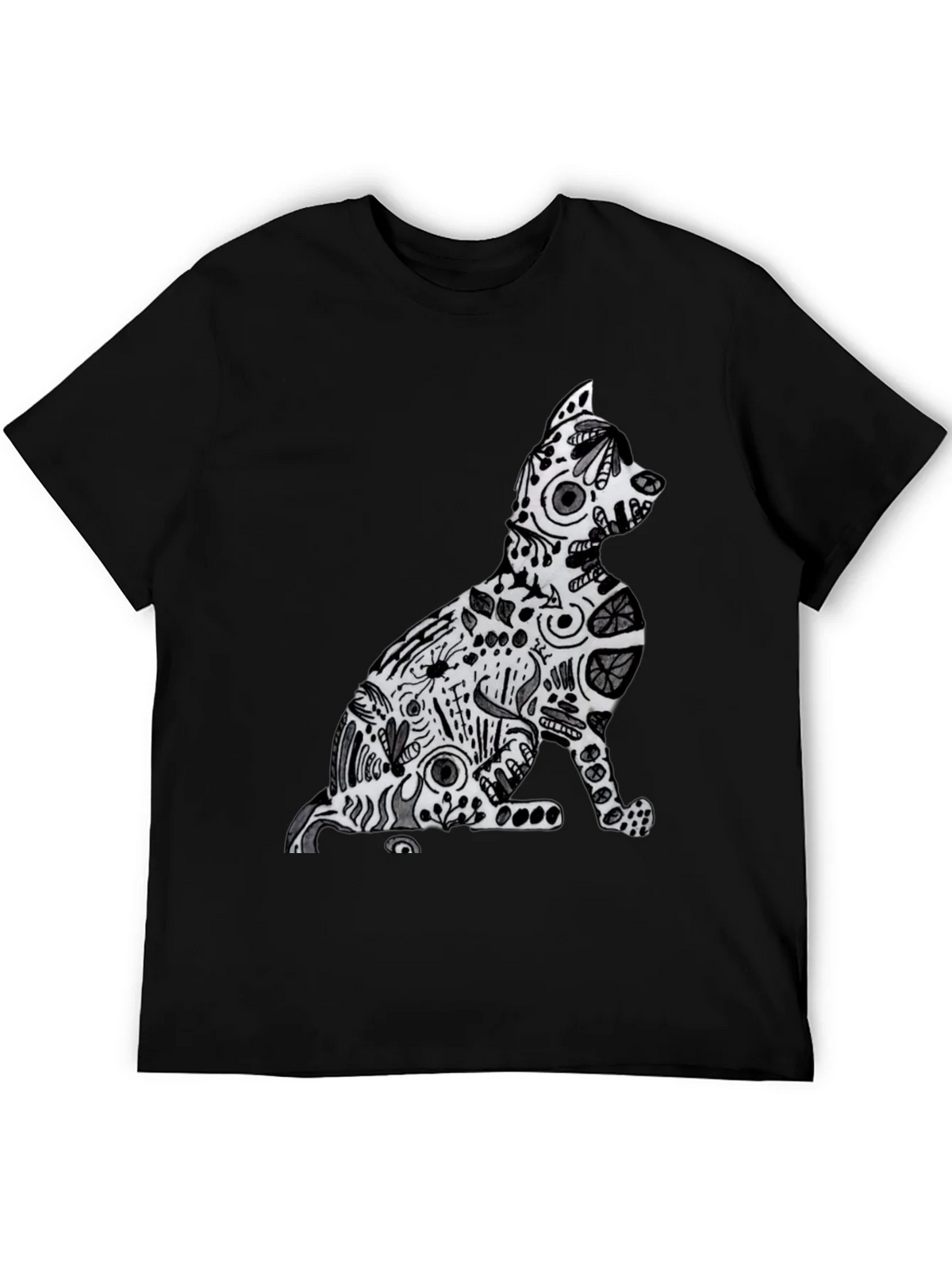 Abstract Cat Graphic Tee - Stylish Comfort product image 5