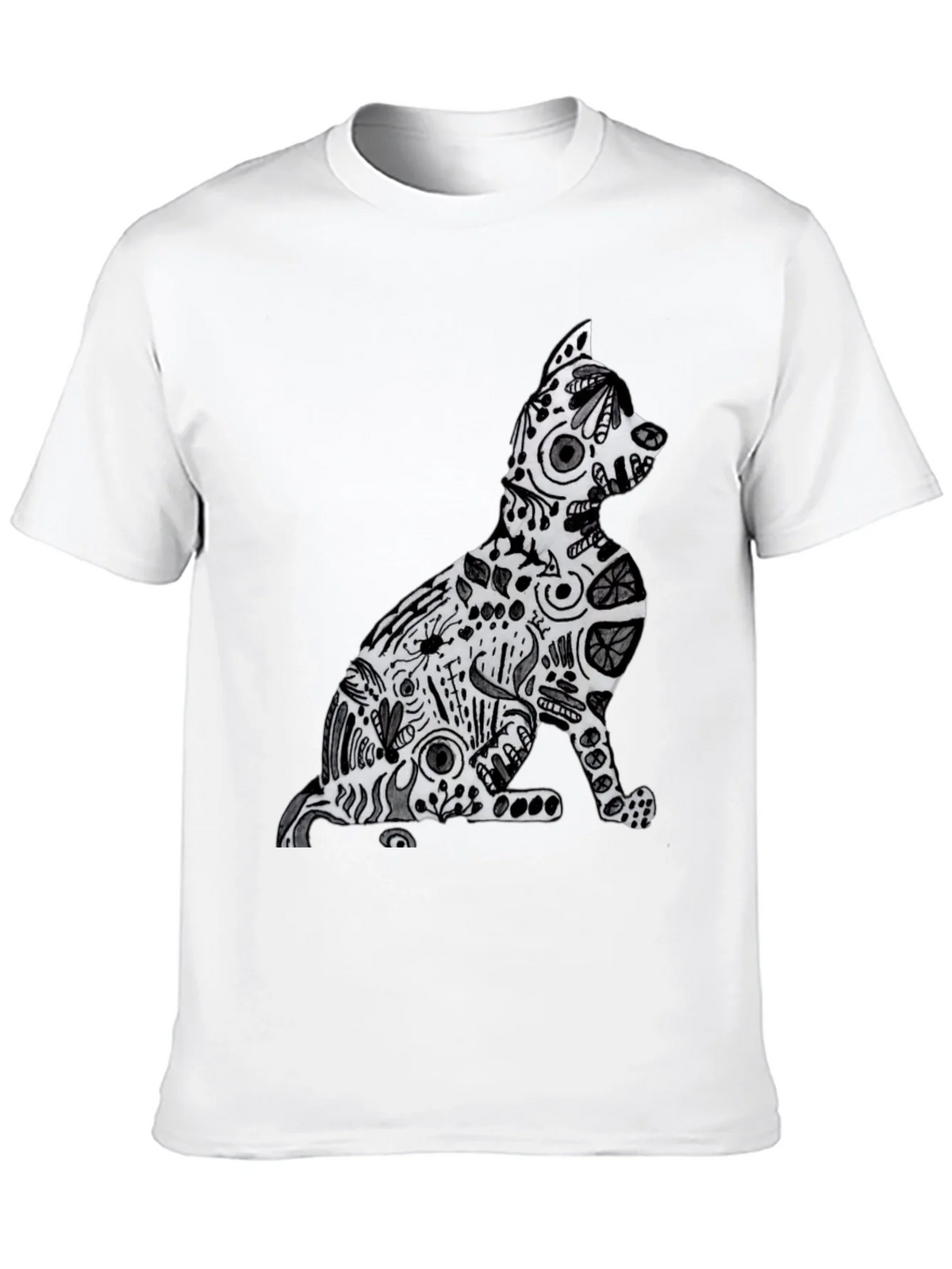 Abstract Cat Graphic Tee - Stylish Comfort product image 9