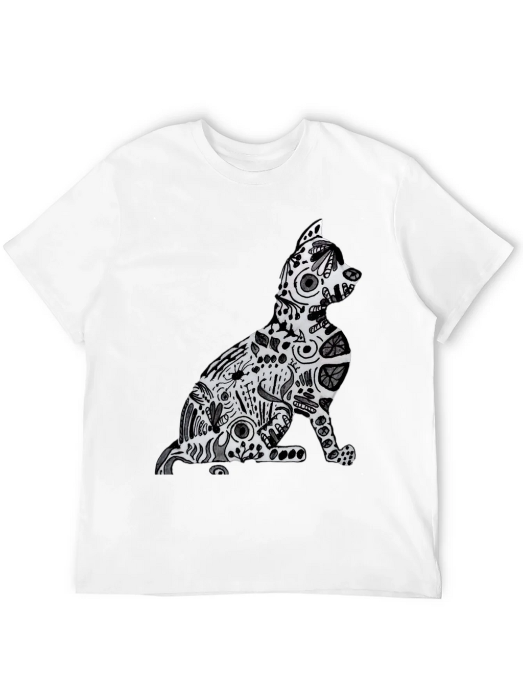Abstract Cat Graphic Tee - Stylish Comfort product image 11
