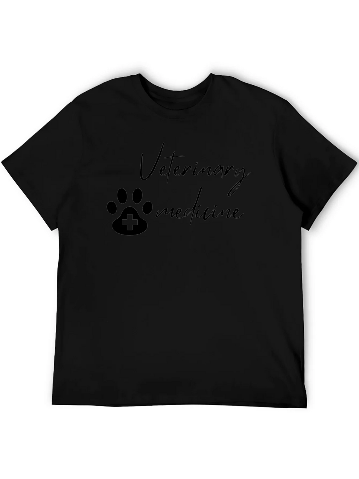 Veterinary Medicine Paw Print T-Shirt - Black product image 5