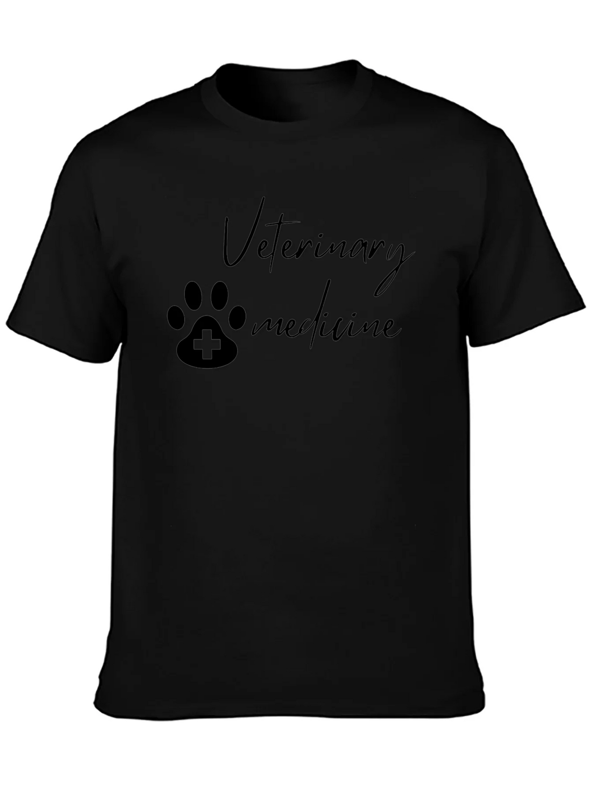 Veterinary Medicine Paw Print T-Shirt - Black product image 3