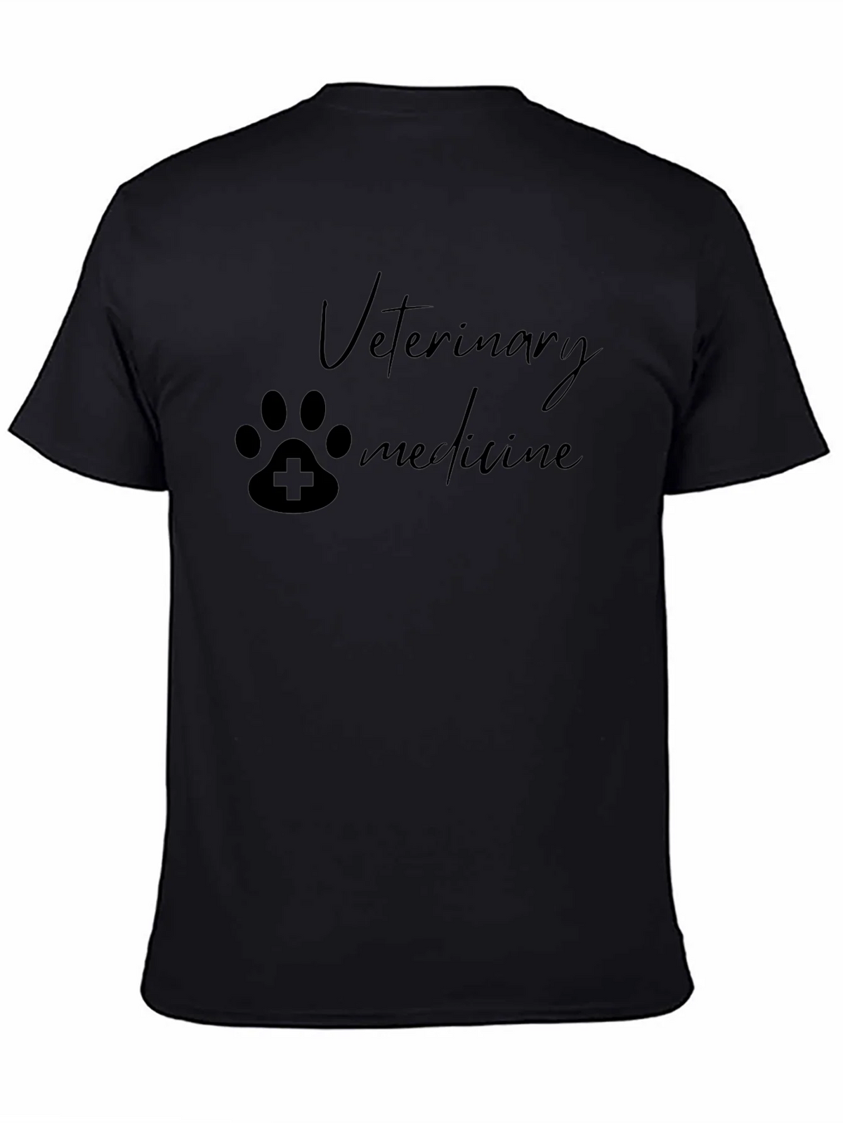 Veterinary Medicine Paw Print T-Shirt - Black product image 4