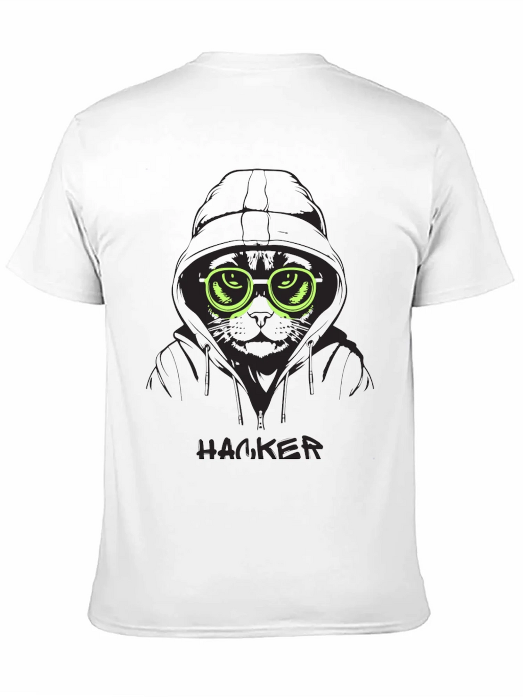 Hacker Cat Graphic Tee - Cool & Unique Design product image 3