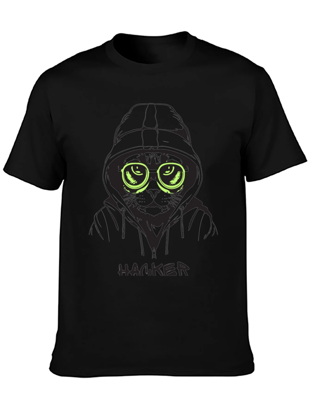 Hacker Cat Graphic Tee - Cool & Unique Design product image 2