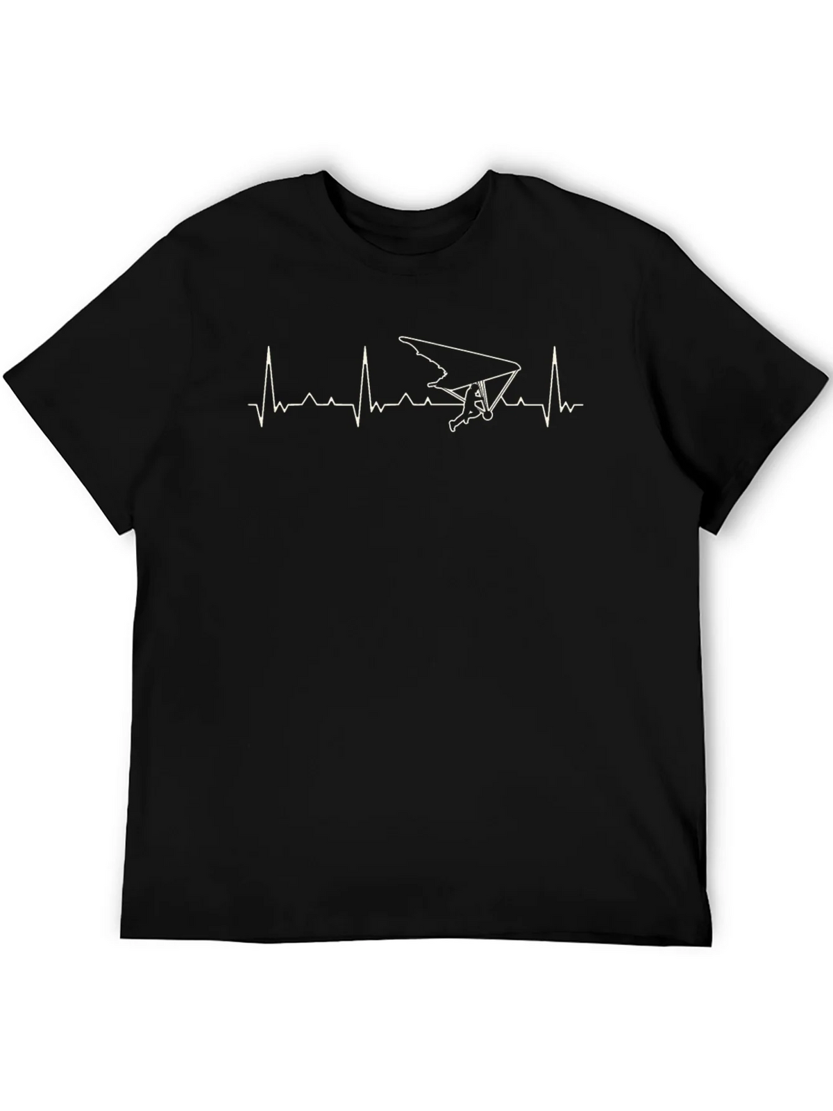 Hang Gliding Heartbeat Graphic T-Shirt product image 5