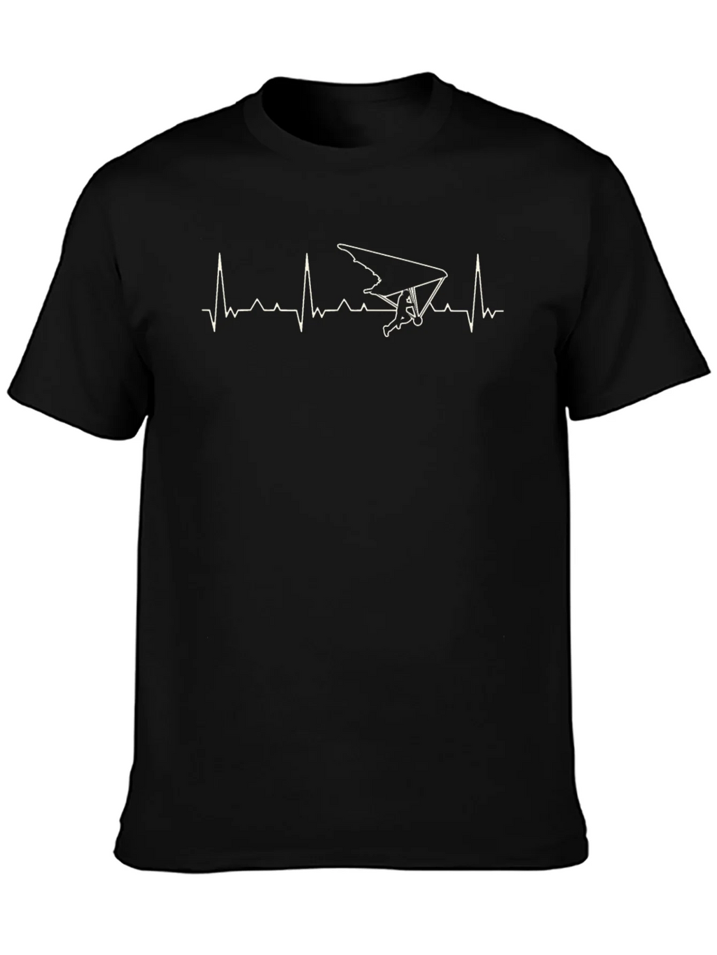 Hang Gliding Heartbeat Graphic T-Shirt product image 3