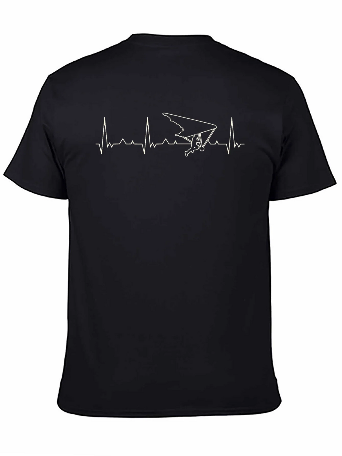 Hang Gliding Heartbeat Graphic T-Shirt product image 4