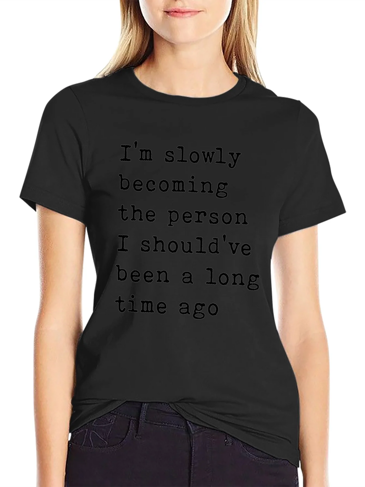 Inspirational Graphic T-Shirt - Slowly Becoming product image 2