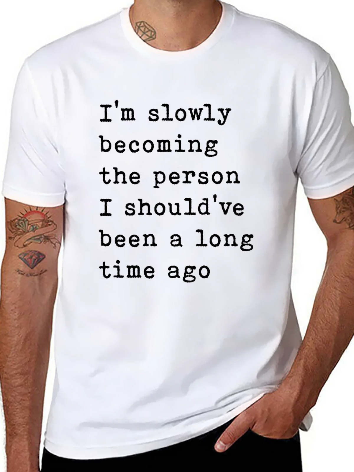 Inspirational Graphic T-Shirt - Slowly Becoming product image 7