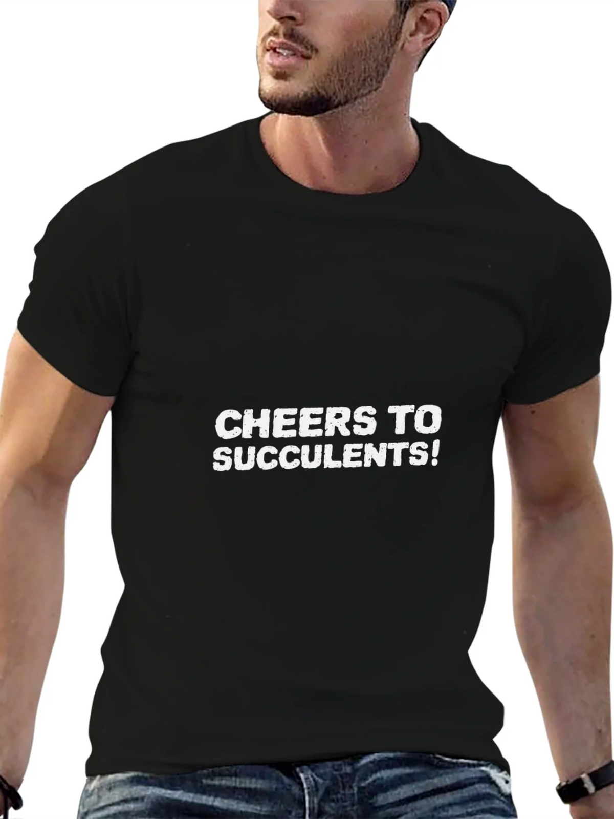 Cheers to Succulents Graphic Tee product image 4
