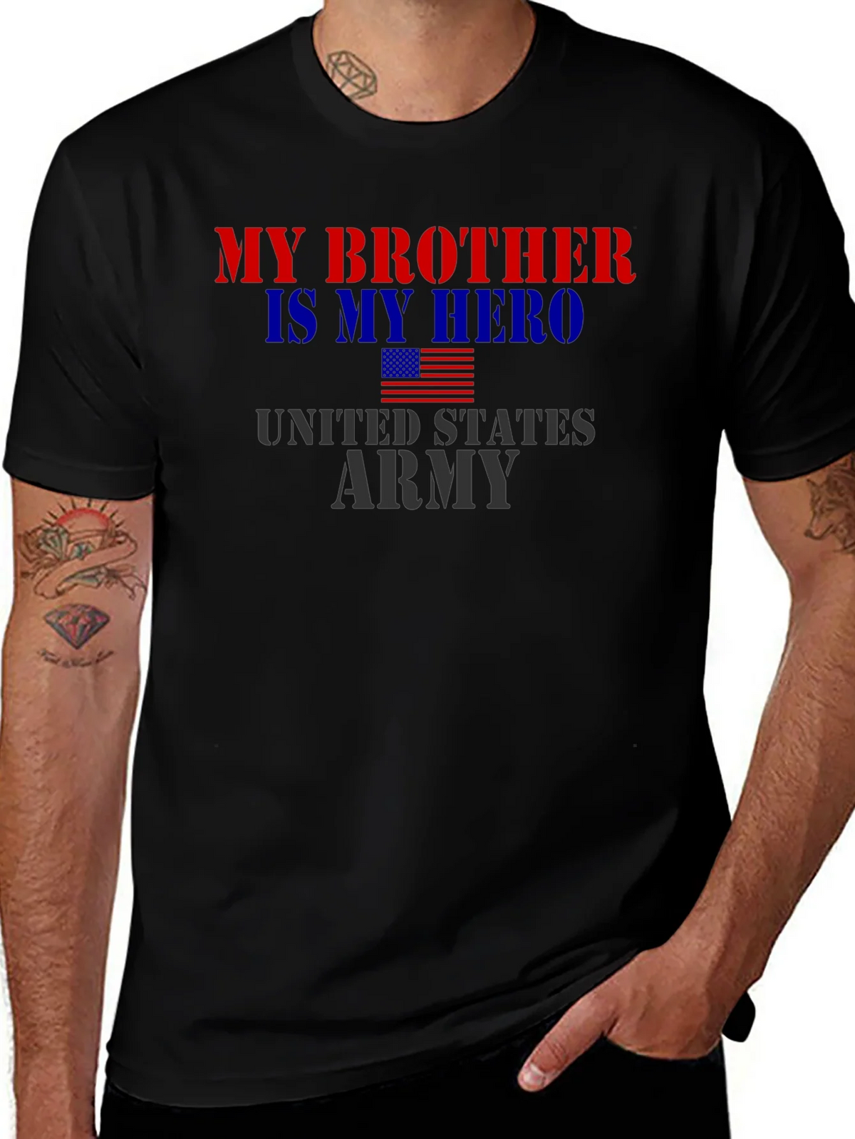 My Brother Is My Hero US Army T-Shirt product image 1