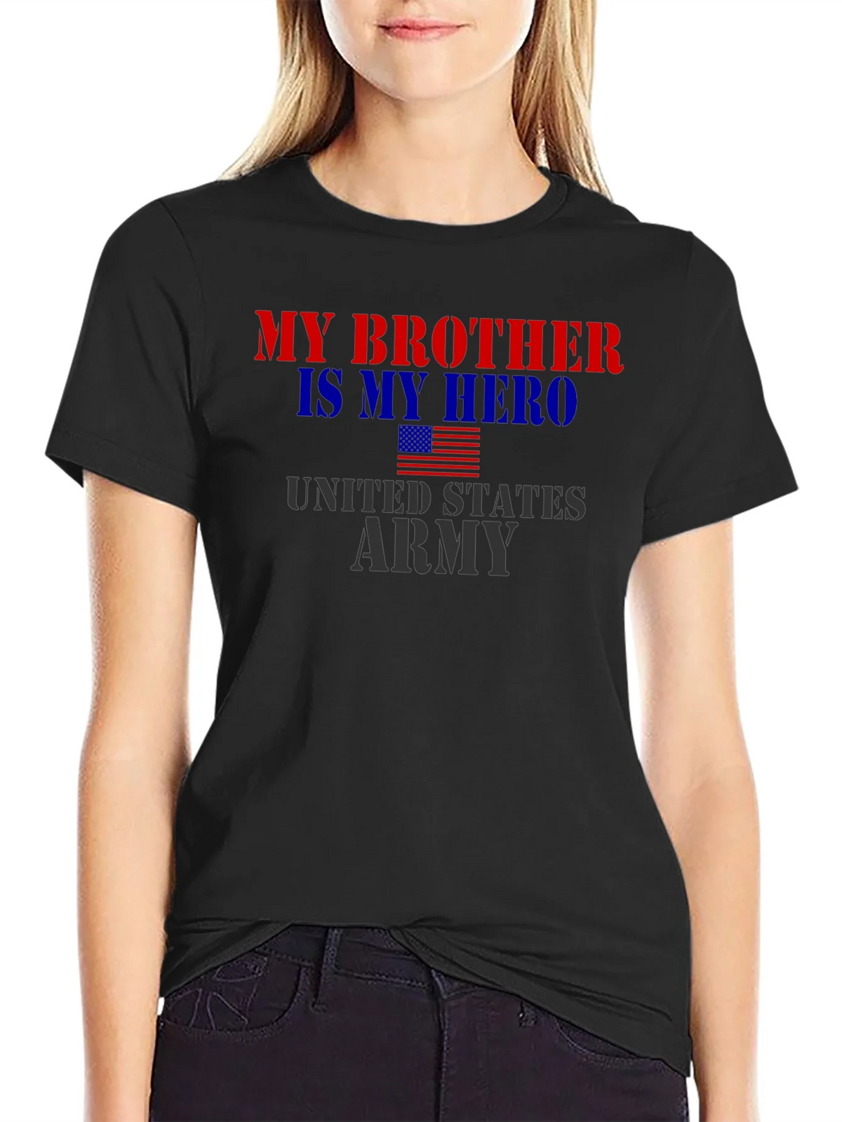 My Brother Is My Hero US Army T-Shirt product image 2
