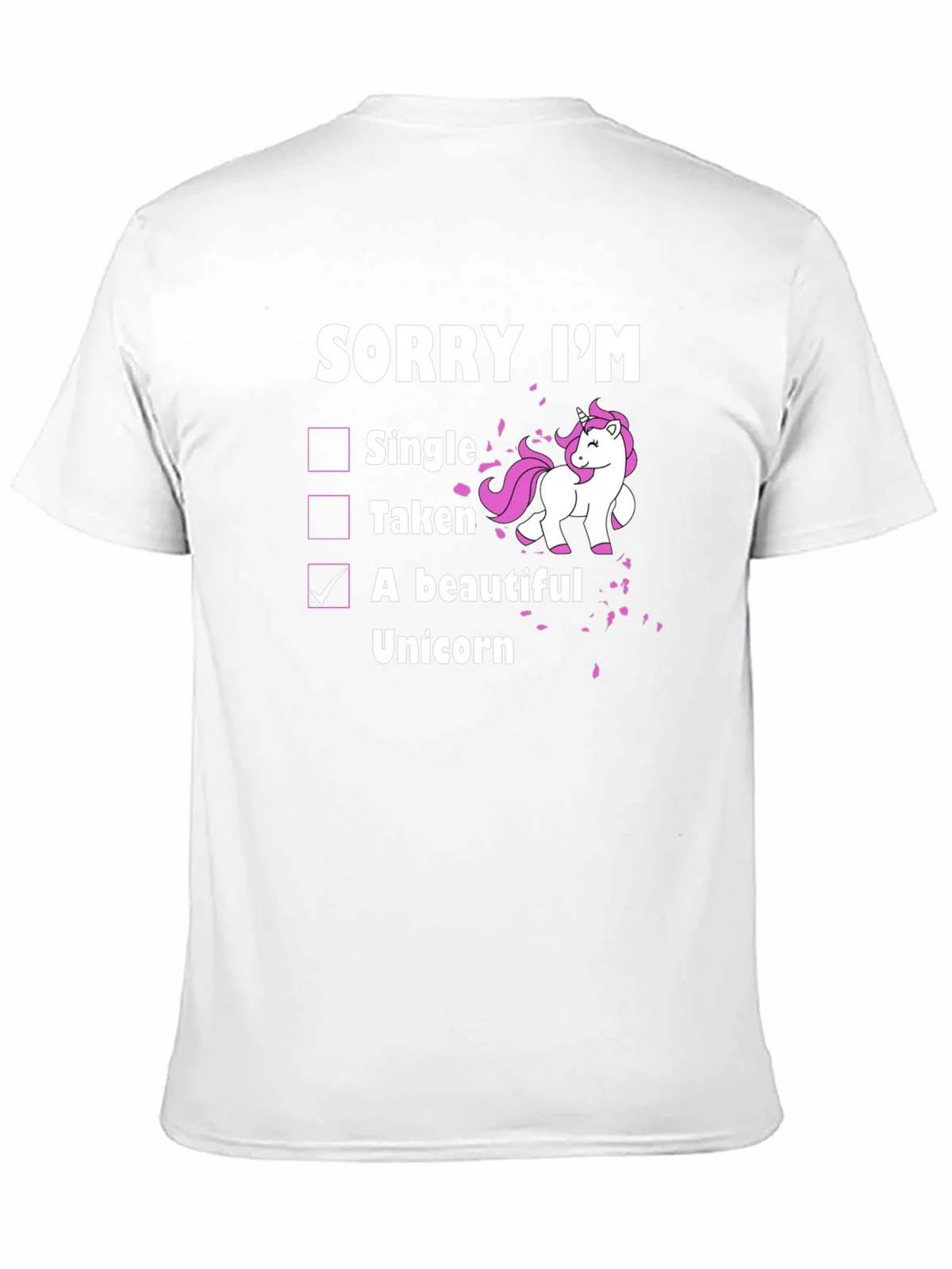 Funny Unicorn T-Shirt: Sorry Im A Beautiful product image 10