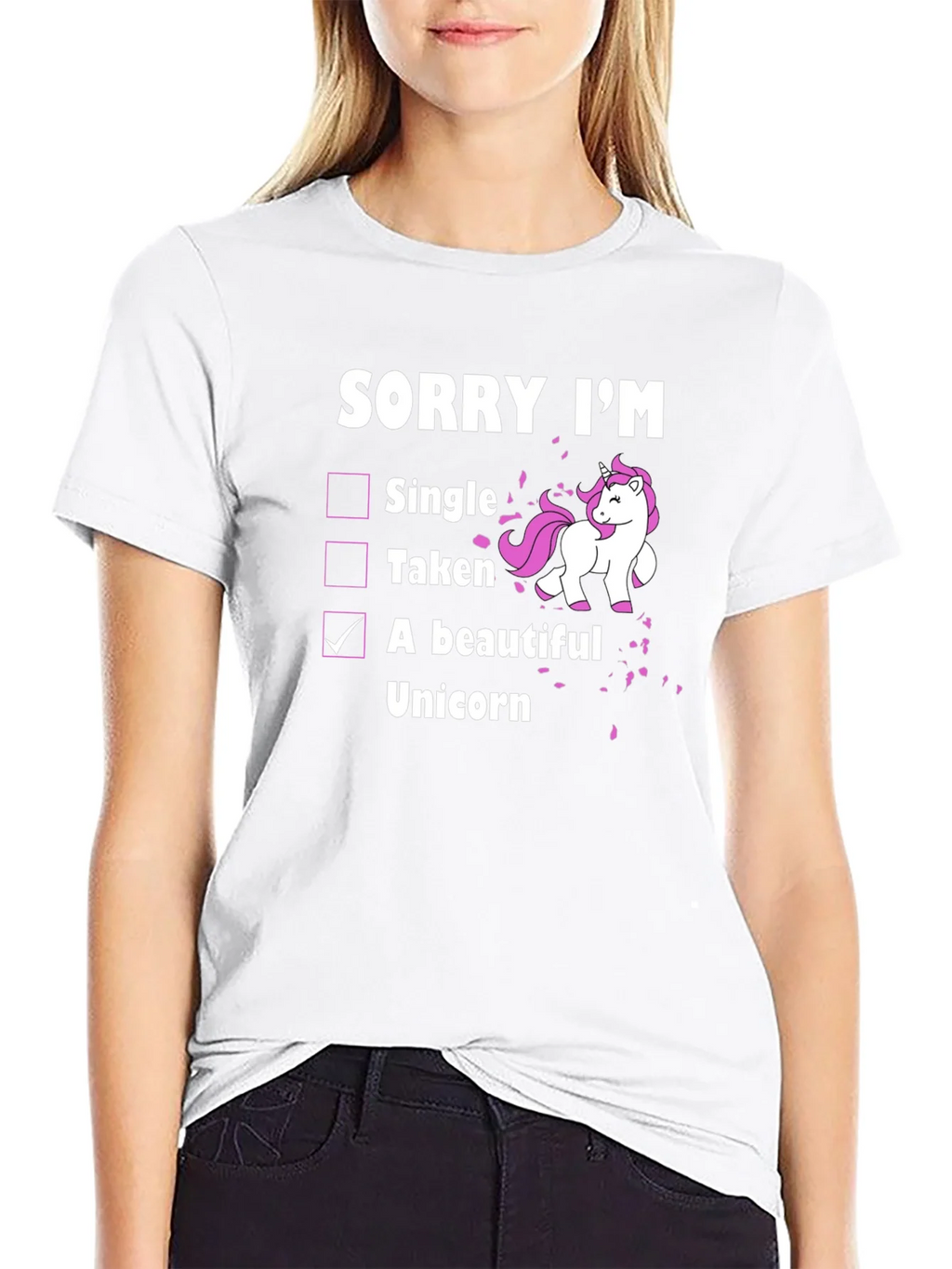 Funny Unicorn T-Shirt: Sorry Im A Beautiful product image 8
