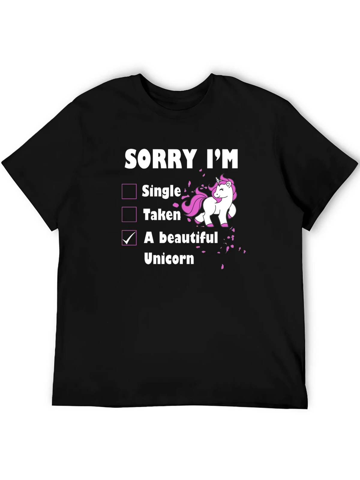 Funny Unicorn T-Shirt: Sorry Im A Beautiful product image 5