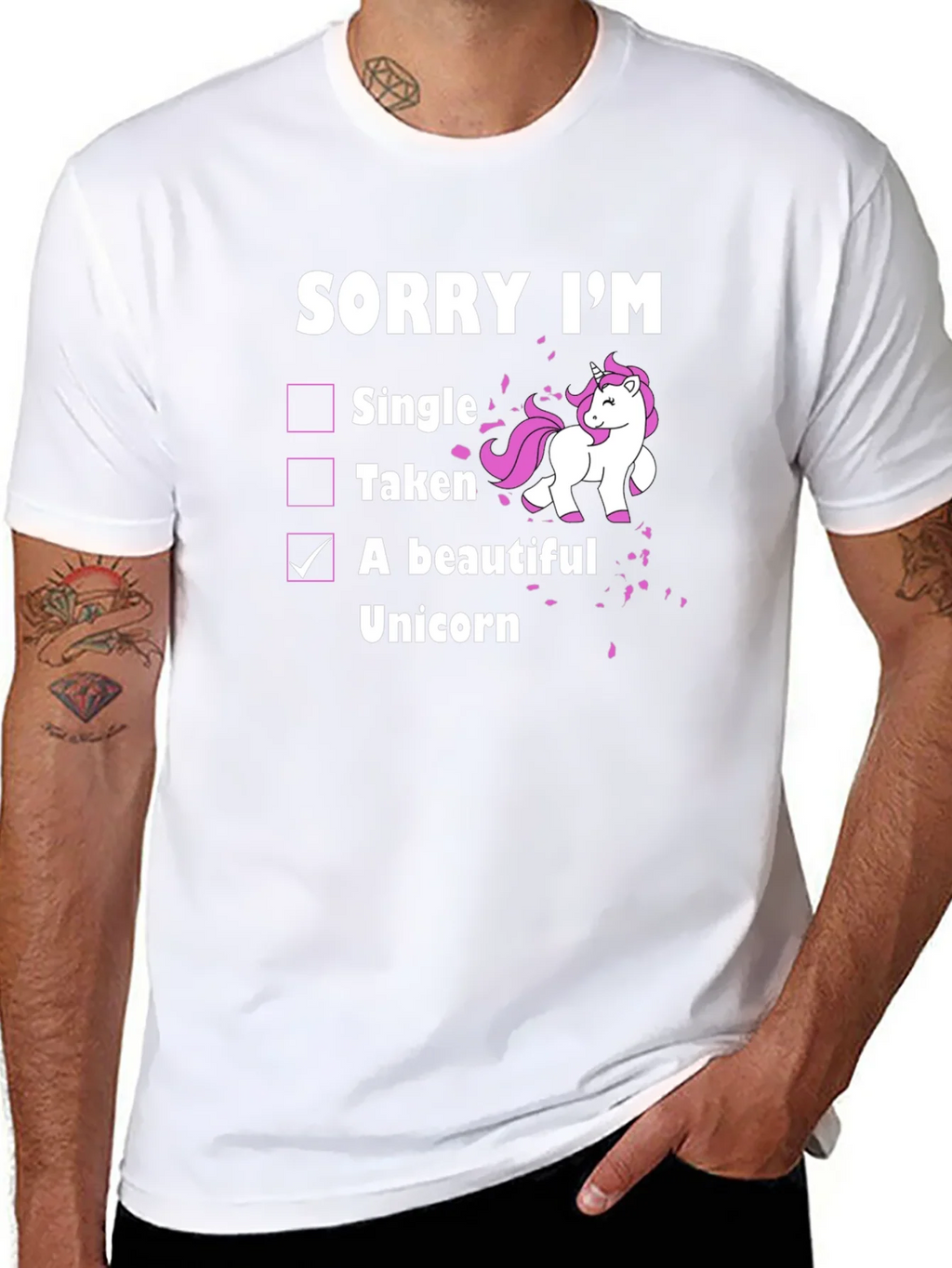 Funny Unicorn T-Shirt: Sorry Im A Beautiful product image 7