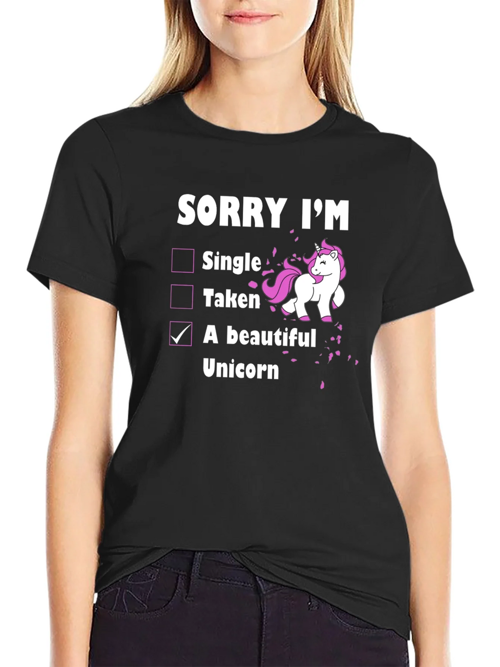 Funny Unicorn T-Shirt: Sorry Im A Beautiful product image 2