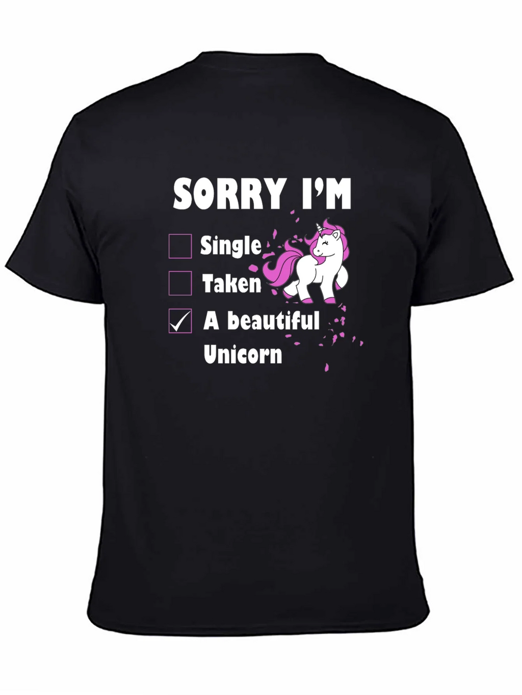 Funny Unicorn T-Shirt: Sorry Im A Beautiful product image 4