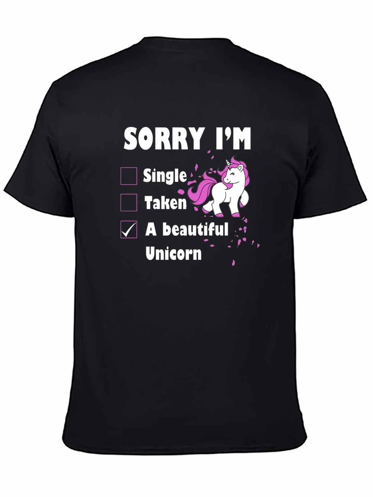 Funny Unicorn T-Shirt: Sorry Im A Beautiful product image 4
