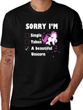 Funny Unicorn T-Shirt: Sorry Im A Beautiful product image 1