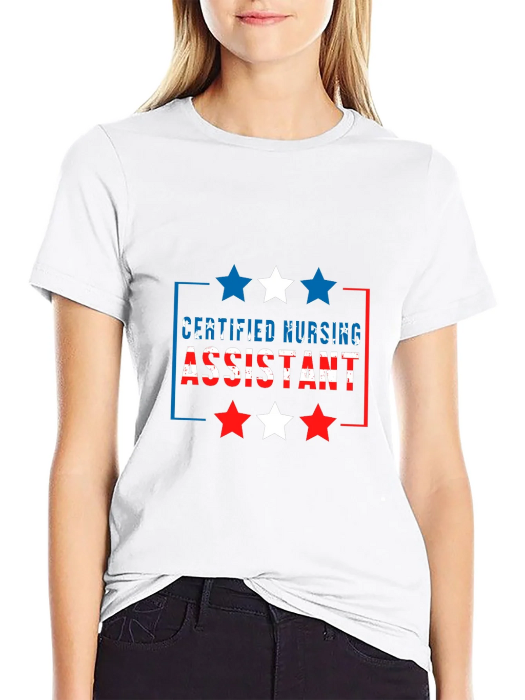 Certified Nursing Assistant Patriotic T-Shirt product image 5