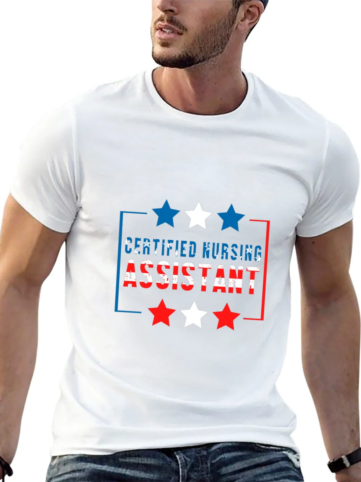 Certified Nursing Assistant Patriotic T-Shirt product image 8